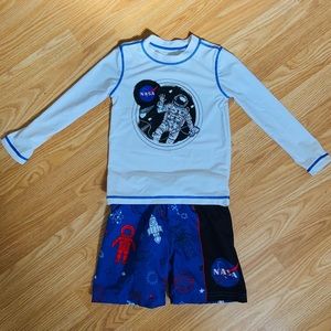 Chemistry NASA 4T Rash Guard Swim Set 🚀🪐🧑🏻‍🚀
